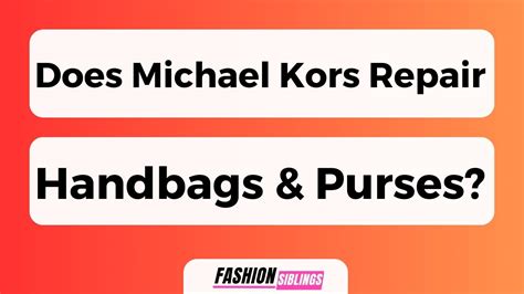 michael kors glass repair|does Michael Kors repair handbags.